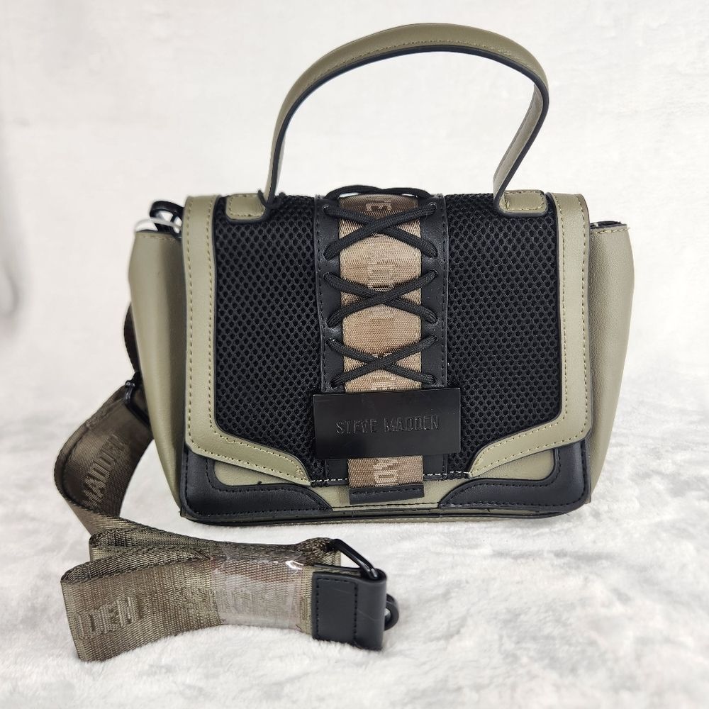 NWT Steve Madden Olive Green Bdali Crossbody Bag